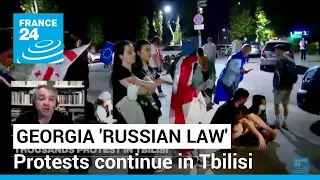 Protests against "Russian law" continue in Tbilisi, spread to Georgia's second-largest city