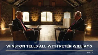 Peter Williams interviews New Zealand First leader Winston Peters