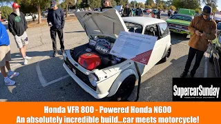 Honda VFR 800 - Powered Honda N600An absolutely incredible build...car meets motorcycle!