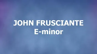 Backing track John Frusciante E-minor