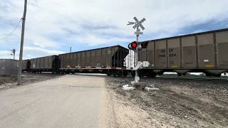 BNSF #6263 Lead’s The SB C-NAMMIC0-15A Into BARR, CO On Brush SUB 5/5/24.