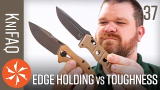 KnifeCenter FAQ #38: Strength Vs Edge Retention + Sharpening Tantos, New York City Knife Laws, More!