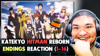 Reacting to ALL Katekyo Hitman Reborn Endings (1-16) 🔥🔥 | Anime Reaction