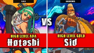 GGST | Hotashi (ABA) VS Sid (Goldlewis) | Guilty Gear Strive High level gameplay