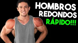 7 MEJORES Ejercicios para Sacar HOMBROS Rápido ⚡[En Gimnasio y Casa]