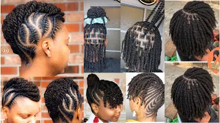 Beautiful 2024 Natural Twist Braids hairstyles for Black women/  Best Natural Hair Braids Styles🔥