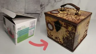 DIY /Redesign of the box🌼переделка и декор коробки