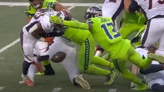 Javonte Williams FUMBLE! | Denver Broncos vs Seattle Seahawks | ESPN MNF | NFL 2022