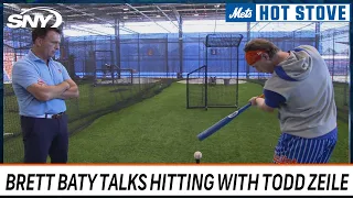 Mets 3B Brett Baty explains his 'stronger top hand' fix at the plate to SNY's Todd Zeile | SNY