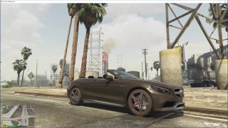 Grand Theft Auto V - Mercedes-Benz S63 AMG Cabriolet Test Drive & Explosion!