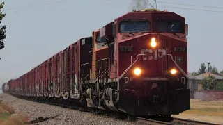 Fast Trains & Excellent Crews On BNSF’s Bakersfield Sub! Ft. CP Leader!