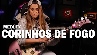 MEDLEY - CORINHOS DE FOGO || BASS COVER - Giane Rangel @BandaSomeLouvor