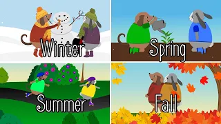 The Four Seasons Song - Kids Music - Barkley & Bun