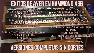 (1Hora y 22 Minutos de Exitos De Ayer en HAMMOND X66)  - OMAR GARCIA