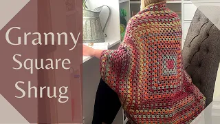 How To Crochet A Granny Fabric Shrug : Beginner Friendly : Crochet Pattern: Crochet Cocoon