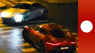 James Bond behind the scenes car chase, Spectre comes to Rome