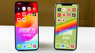 iPhone 15 Pro Max vs iPhone XS MAX SPEED TEST 2023 IOS 17.1.1