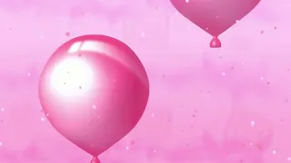 Футаж HD. Розовый фон - воздушные шары