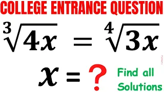 College Entrance Exam | Find all solutions | Math Olympiad Training