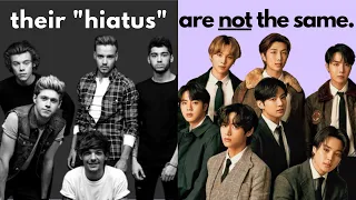 why the boyband "hiatus" doesn't apply to bts