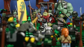 LEGO Goblin Ambush! The camp is under attack - Castle Stop Motion