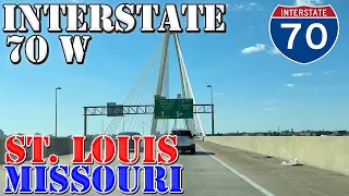 I-70 West - St. Louis - Missouri - 4K Highway Drive
