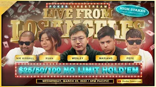 Mariano, Nik Airball, Wesley, Xuan Liu, Pepe & Dentist Dave Play $25/50/100 - Commentary by DGAF