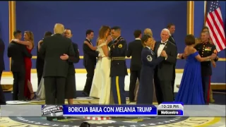 PUERTORRIQUEÑO BAILA CON PRIMERA DAMA MELANIA TRUMP,  JOSE MEDINA