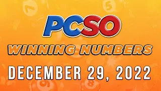 P58M Jackpot Lotto 6/42, 2D, 3D, 6D, and Superlotto 6/49 | December 29, 2022