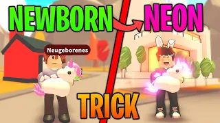 Schnell Neon Pet machen (Pet auswachsen Trick) in Adopt Me | Roblox/Deutsch