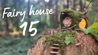 Fairy House in the woods - made of natural & recycled materials