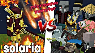 solaria vs microwave monster [mob battle]