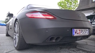 BRUTAL Mercedes SLS AMG with Akrapovic Exhaust System!