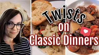 Twists on classic recipes!!  3 INCREDIBLE dinners!  Winner Dinners 152