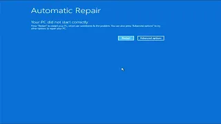 Sửa lỗi Màn hình xanh Windows 11 Automatic Repair Thành Công 100%