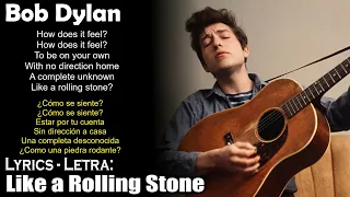 Bob Dylan - Like a Rolling Stone (Lyrics Spanish-English) (Español-Inglés)