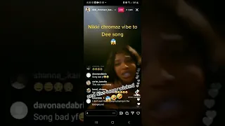 Nikki Chromaz Vibe to Dee Song on Instagram live and had this to say about ivany