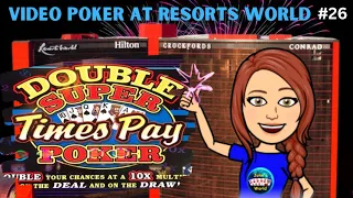 Steven’s Machine Pays Off 🎉🎉🎉 VP at Resorts World 26 E441 #videopoker,#gambling,#casino