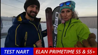 Test nart : Elan PRIMETIME 55/55+ , NOWOŚĆ 23/24 ! L=165/172cm, W=69/74mm , R=13/14m