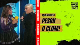 BLOGUEIRINHA e LUÍSA SONZA trocam ALFINETADAS! | Aquecimento Prêmio Multishow | #Shorts