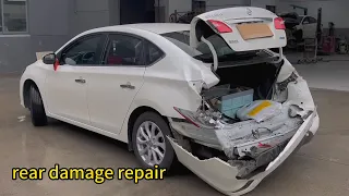 Restoring a Severely Rear-Ended Vehicle: From Wreckage to Renewal