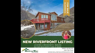 2141 Hwy 93N North Fork, ID Riverfront Retreat!