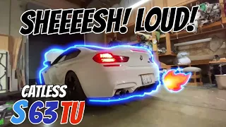 BMW F13 M6 CATLESS DOWNPIPES SOUND 🔥🤌🏽 ( COLD START+ REVS + REACTION )