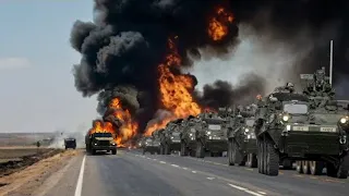 Today! May 8 A convoy of 3,270 trucks carrying Russian fuel was destroyed by Ukrainian jets