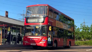 FRV. Stagecoach Route 372 Lakeside - Hornchurch Town Centre. Scania Omnicity 15005 (LX58 CEF)