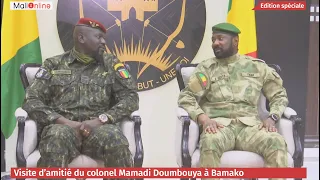 LE COLONEL MAMADI DOUMBOUYA ACCUEILLI PAR LE COLONEL ASSIMI GOÏTA