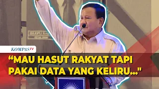 Di Depan Pendukung, Prabowo Sebut Ada Orang yang Ingin Hasut Rakyat