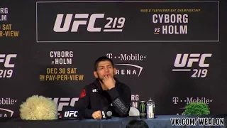 Хабиб Нурмагомедов - пресс-конференция после боя на UFC 219 [Русская озвучка от My Life is MMA]