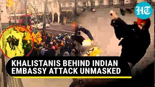 Indian Embassy Attack: Pro-Khalistan Vandals Caught on Cam in London | NIA Seeks Help