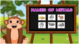 name of metals  | Types Of Metal with Pictures And Names In English | Learn with the monkey.